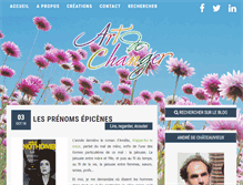 Tablet Screenshot of blog.art-de-changer.com